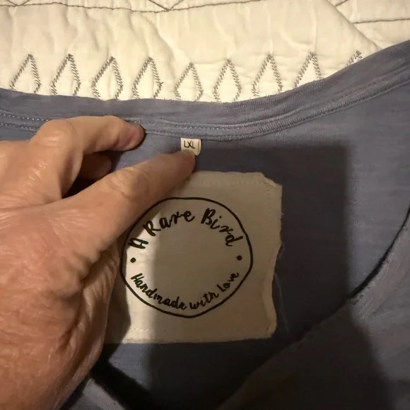 Women's Graphic Tee with Boot Design - Blue - Picture 2 of 3